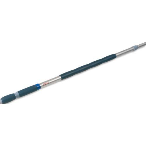 Manche tlescopique Vileda en aluminium - Diamtre 3 cm, longueur 100  180 cm - coloris inox bleu