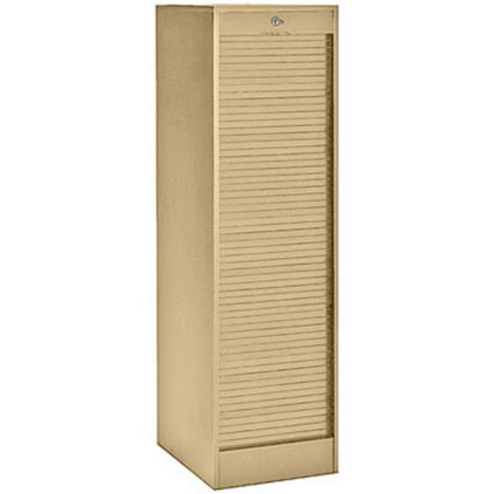 Classeur  rideaux bois - H 140 x L 41 x P 44 cm - htre