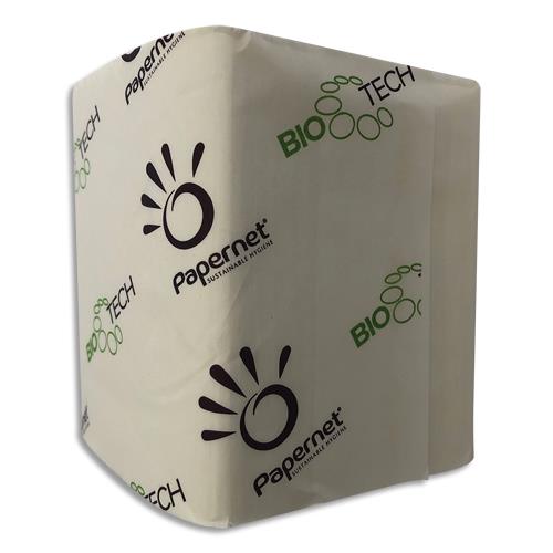 Carton de 40 paquets de papier toilette Papernet - 2 plis - pure cellulose - 224 formats - L11 cm - coloris blanc