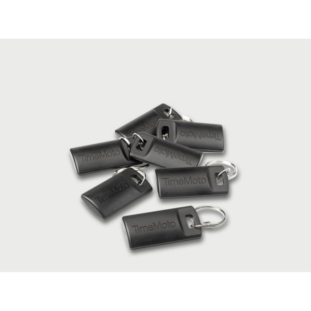 Badge Porte-cl�s Timemoto RF-110 - Compatible badgeuse RFID - Lot de 25 - Noir