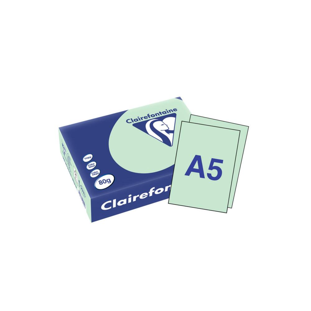 Papier A5 Clairefontaine couleur Troph�e - 80g - Ramette de 500 feuilles - Vert