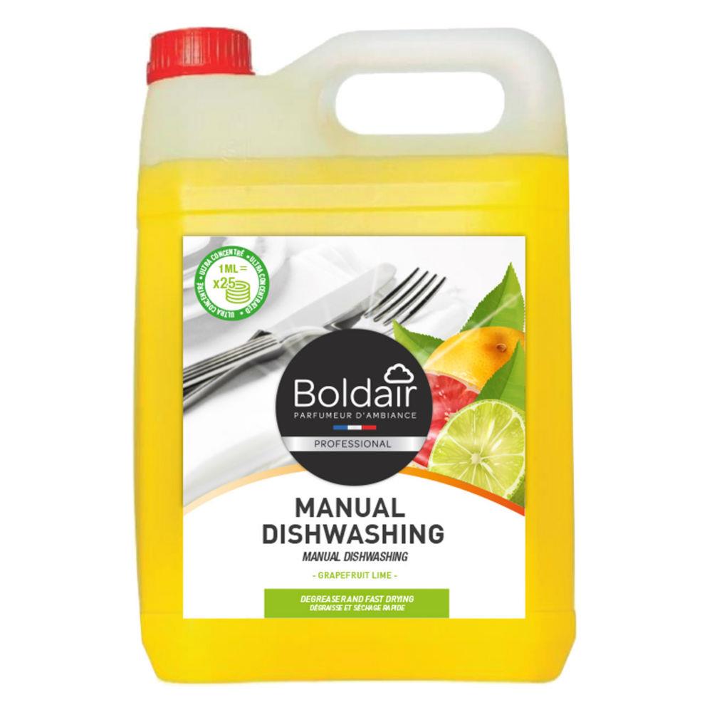 Liquide vaisselle Boldair - Parfum citron - Bidon de 5 L