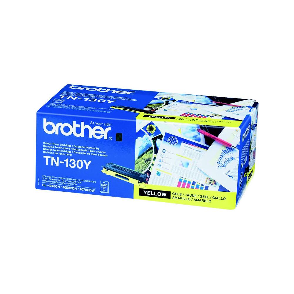 Cartouches de toner - Brother tn-130y - cartouche de toner originale - jaune