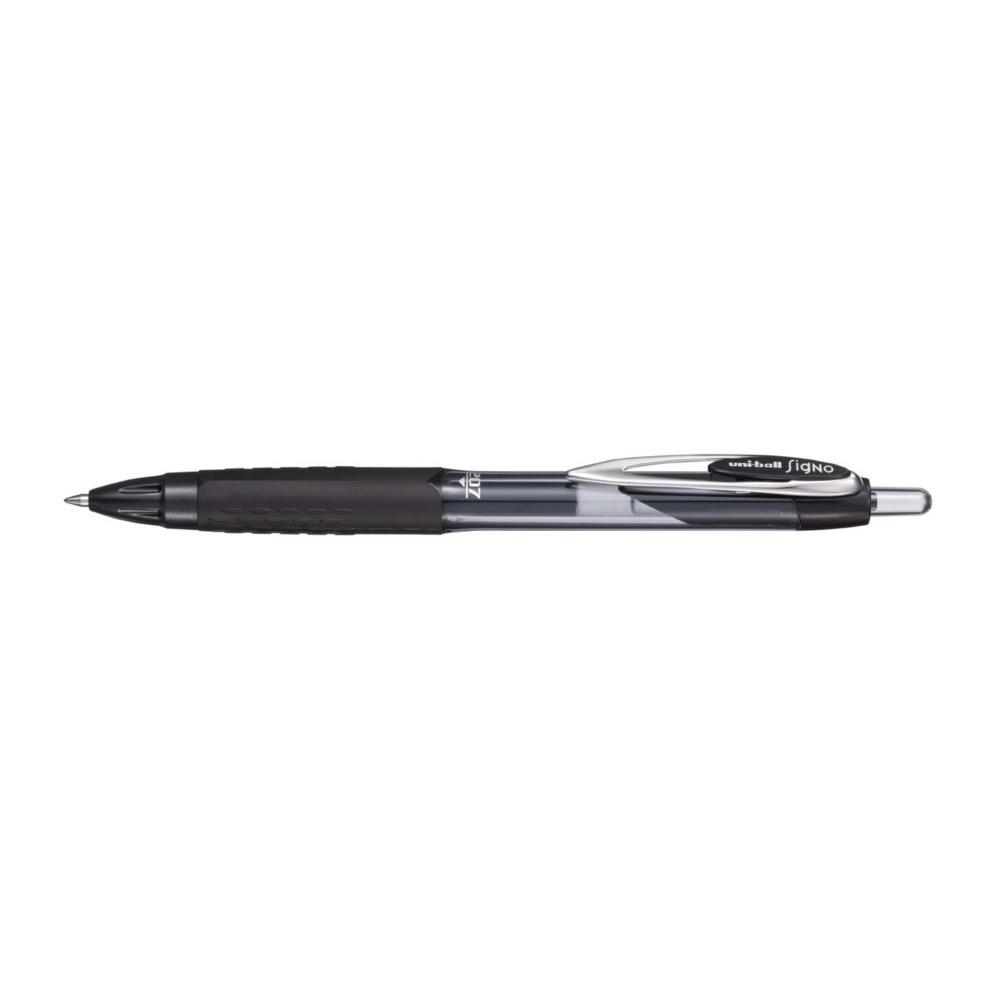 Stylo-bille  encre gel rtractable Uni Ball 207 RT pointe moyenne 0,7mm - Noir