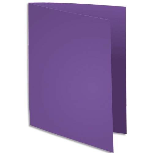 Chemise Exacompta Rock's - violine - format 24 x 32 cm - 210 g - paquet de 100