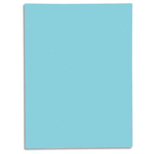 Chemise 1 rabat Exacompta Super 250 - carte 210 g - 24 x 32 cm - bleu clair - paquet de 50