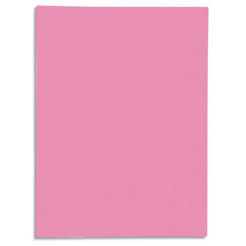 Chemise 1 rabat Exacompta Super 250 - carte 210 g - 24 x 32 cm - rose - paquet de 50