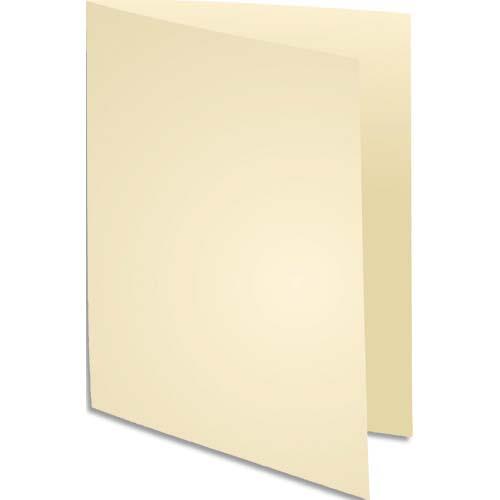 Chemise Exacompta Super 250 - carte 210 g - ivoire - 24 x 32 cm - paquet de 100