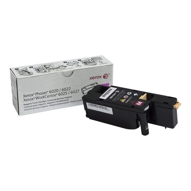 Cartouches de toner - Xerox cartouche de toner magenta de capacit standard phaser 6020?/?6022, workcentre 6025?/?6027 (1000 pages) - 106r02757