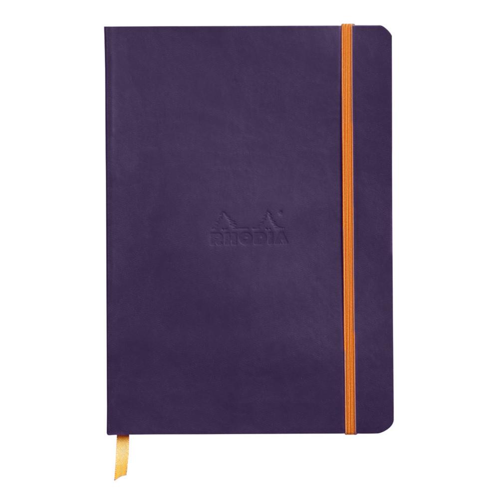 Carnet souple Rhodia Rhodiarama A5 14,8 x 21 cm - 90g - Lign� - Aubergine - 160 pages