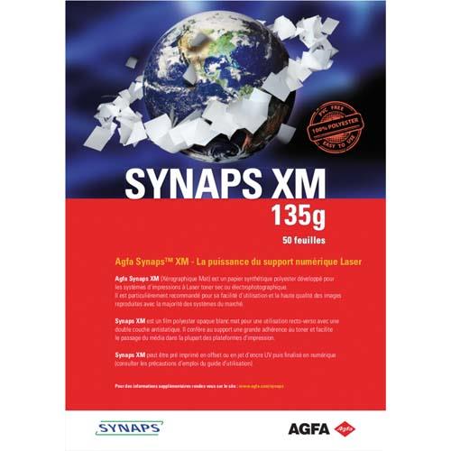 Papier photo SYNAPS XM 135 - synthtique polyester - pour un rendu plastifi  - 135g - A4 - 50 feuilles
