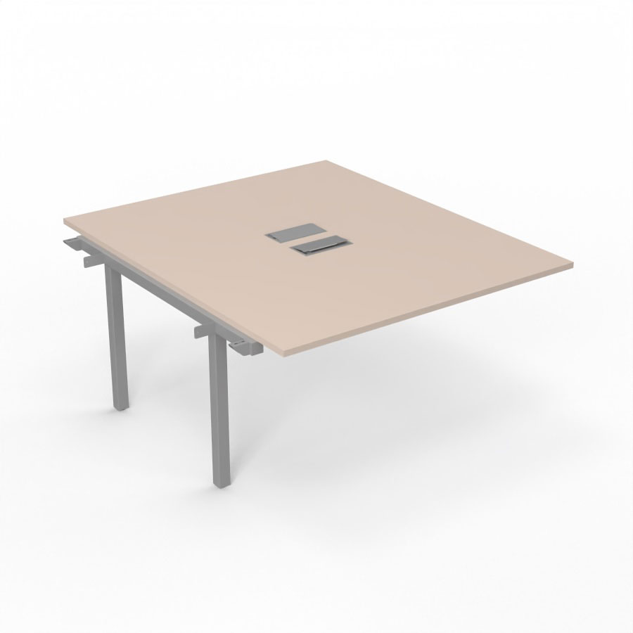 BUREAU ARIAL T SUI RECT L140XP165 EP25 PIED INTERMED.165 FX +2TR.SANS NOURRICE +GOULOTTE