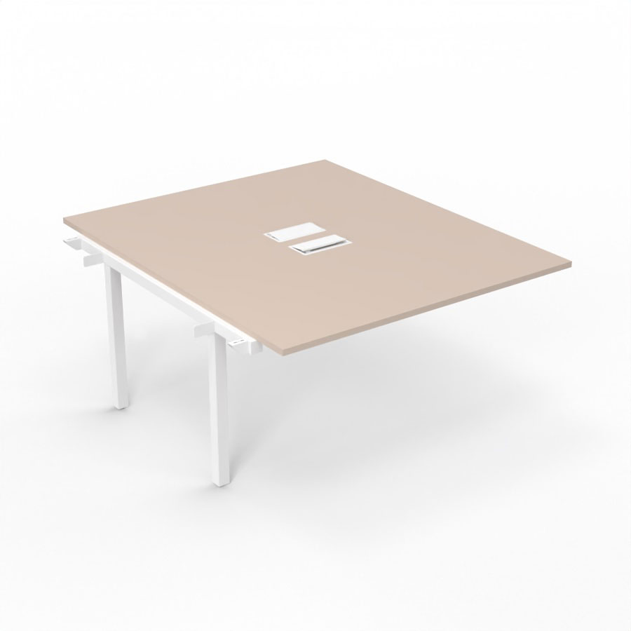 BUREAU ARIAL T SUI RECT L140XP165 EP25 PIED INTERMED.165 FX +2TR.SANS NOURRICE +GOULOTTE