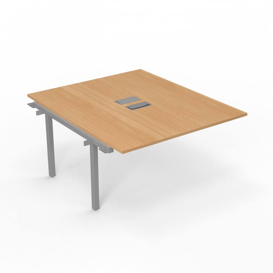 BUREAU ARIAL T SUI RECT L140XP165 EP25 PIED INTERMED.165 FX +2TR.SANS NOURRICE +GOULOTTE