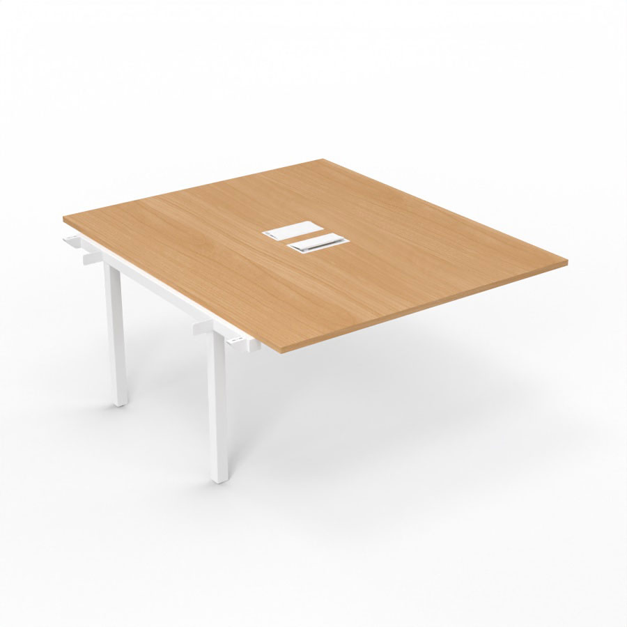 BUREAU ARIAL T SUI RECT L140XP165 EP25 PIED INTERMED.165 FX +2TR.SANS NOURRICE +GOULOTTE
