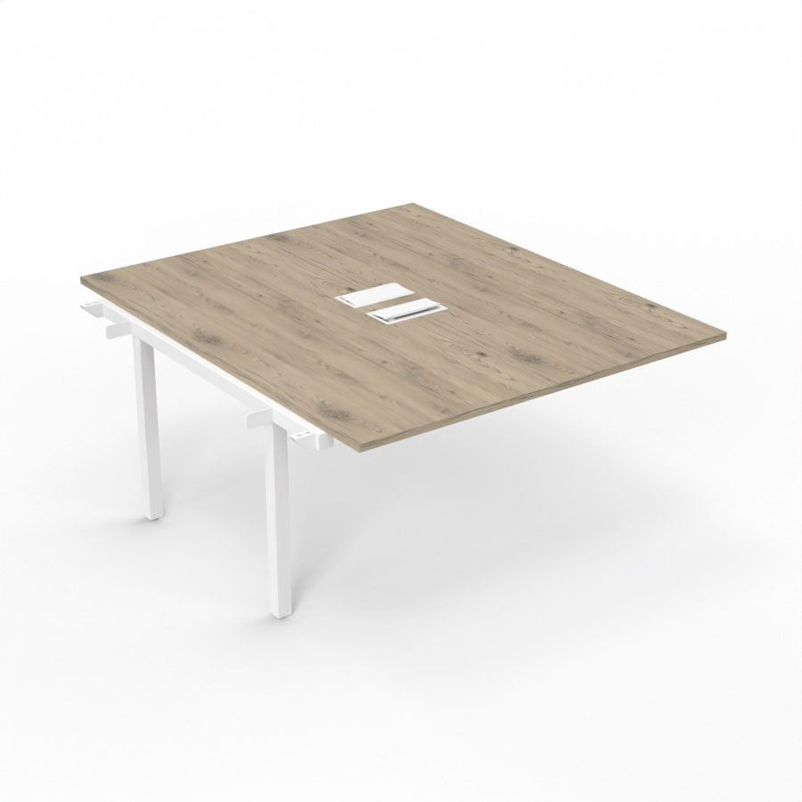BUREAU ARIAL T SUI RECT L140XP165 EP25 PIED INTERMED.165 FX +2TR.SANS NOURRICE +GOULOTTE