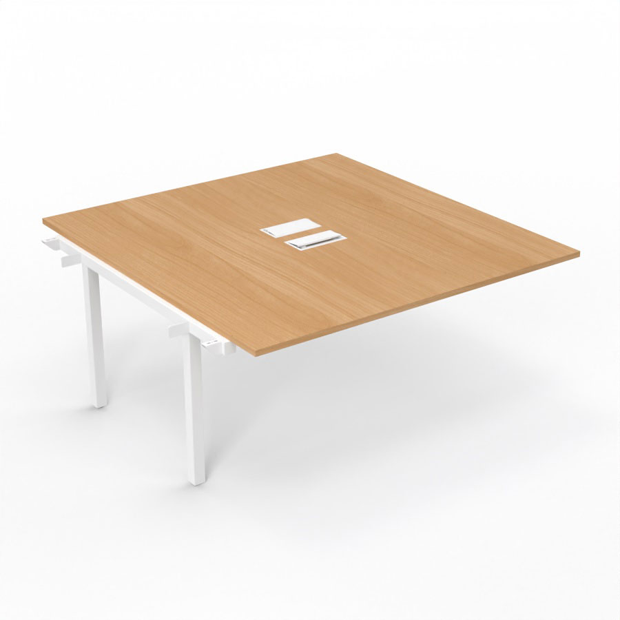 BUREAU ARIAL T SUI RECT L160XP165 EP25 PIED INTERMED.165 FX +2TR.SANS NOURRICE +GOULOTTE