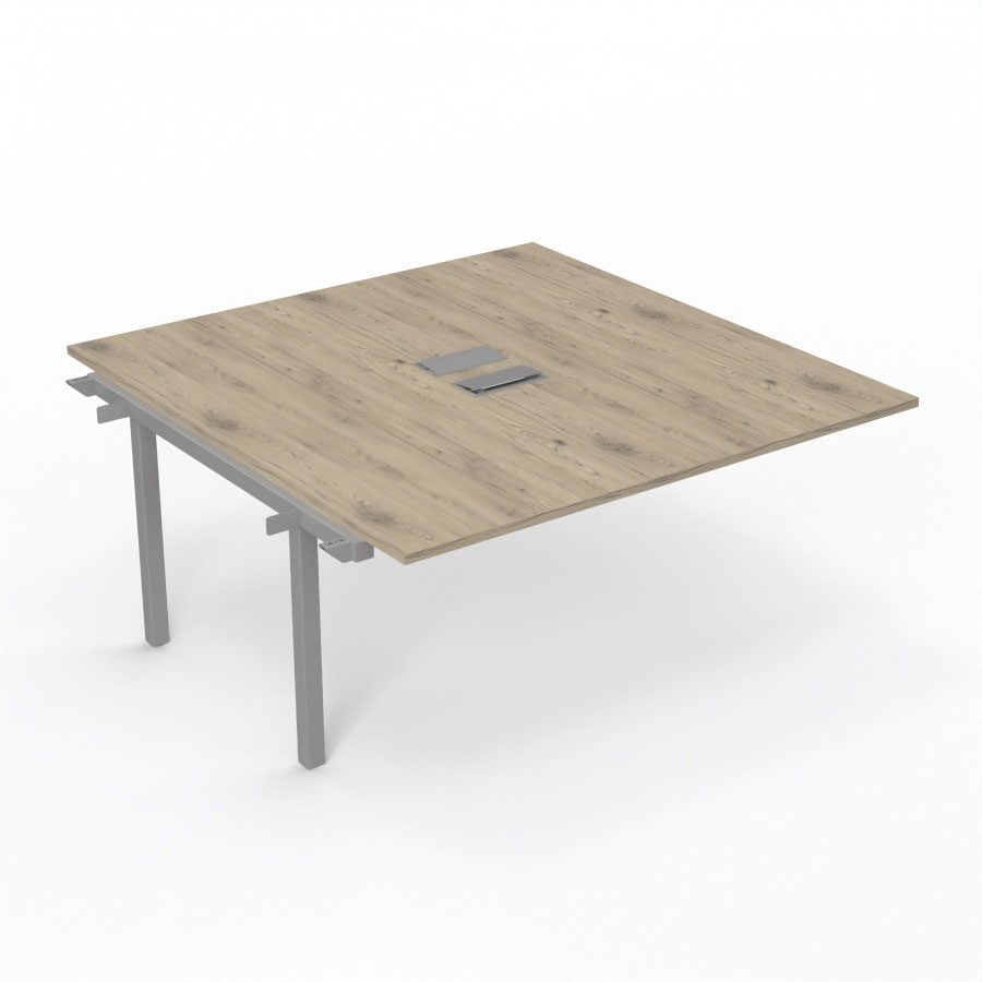 BUREAU ARIAL T SUI RECT L160XP165 EP25 PIED INTERMED.165 FX +2TR.SANS NOURRICE +GOULOTTE