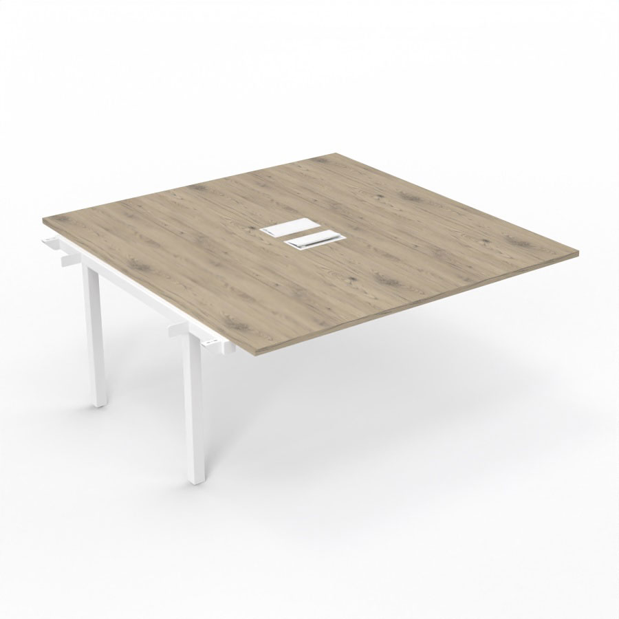 BUREAU ARIAL T SUI RECT L160XP165 EP25 PIED INTERMED.165 FX +2TR.SANS NOURRICE +GOULOTTE