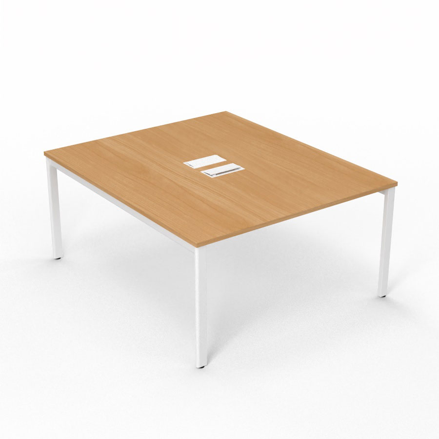 BUREAU ARIAL T DEP RECT L140XP165 EP25 PIED OBLONG  ARCHE FX +2TR.SANS NOURRICE +GOULOTTE