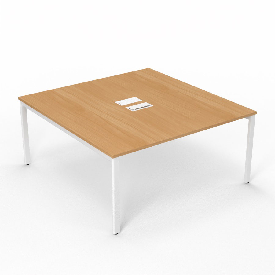 BUREAU ARIAL T DEP RECT L160XP165 EP25 PIED OBLONG  ARCHE FX +2TR.SANS NOURRICE +GOULOTTE