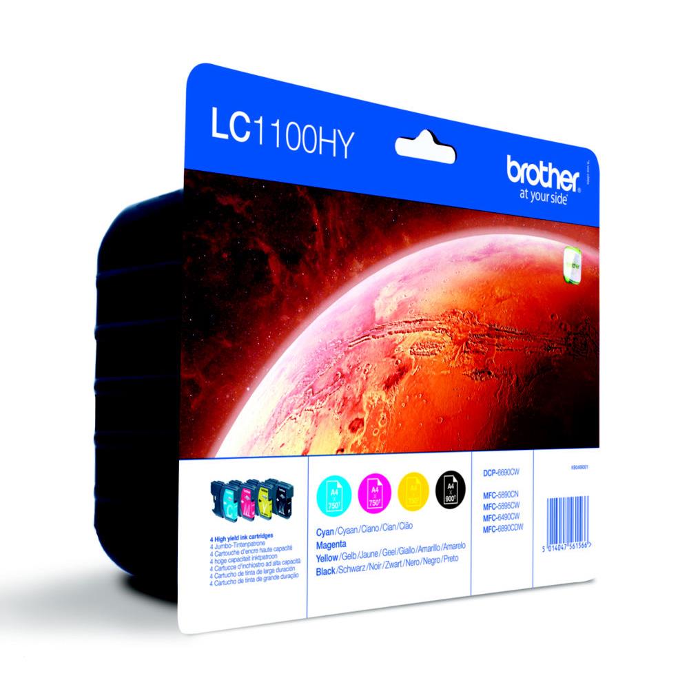 Cartouches pour imprimantes - Brother pack de cartouches d'encre lc1100valbp originales