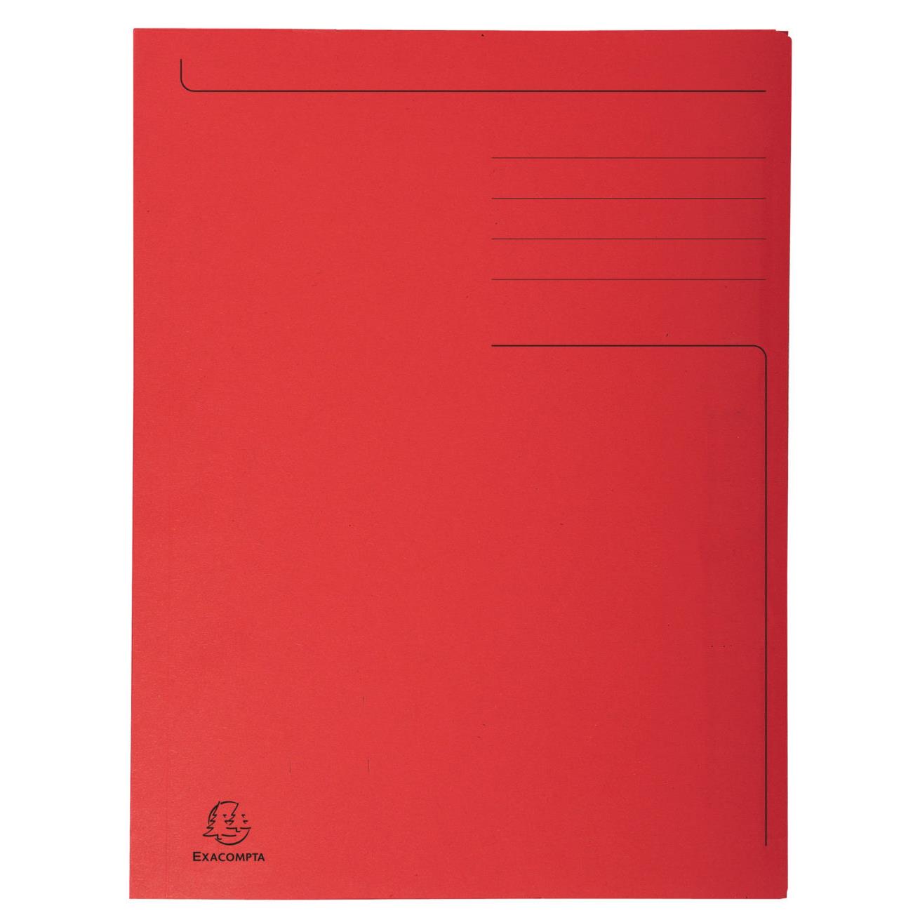 Chemise  3 rabats Forever Exacompta- en carte 280g - rouge