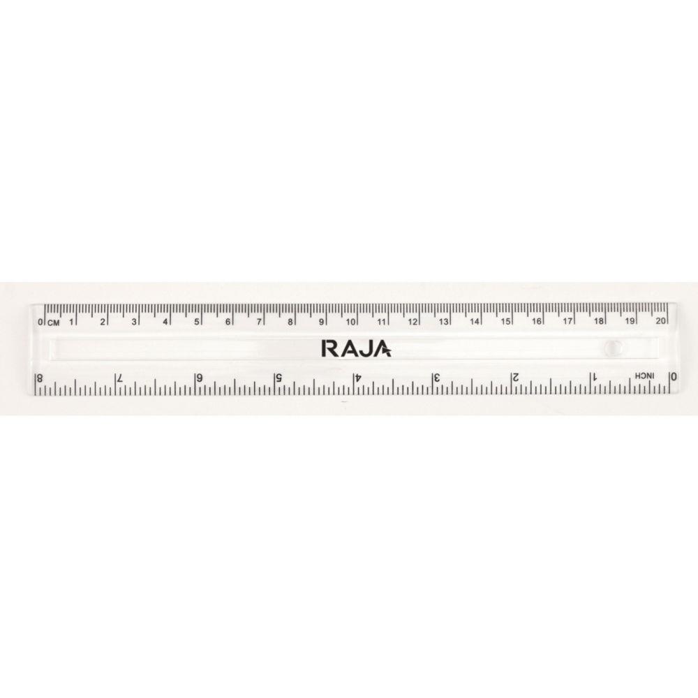 Rgle 30 cm - 2 pouces - transparente