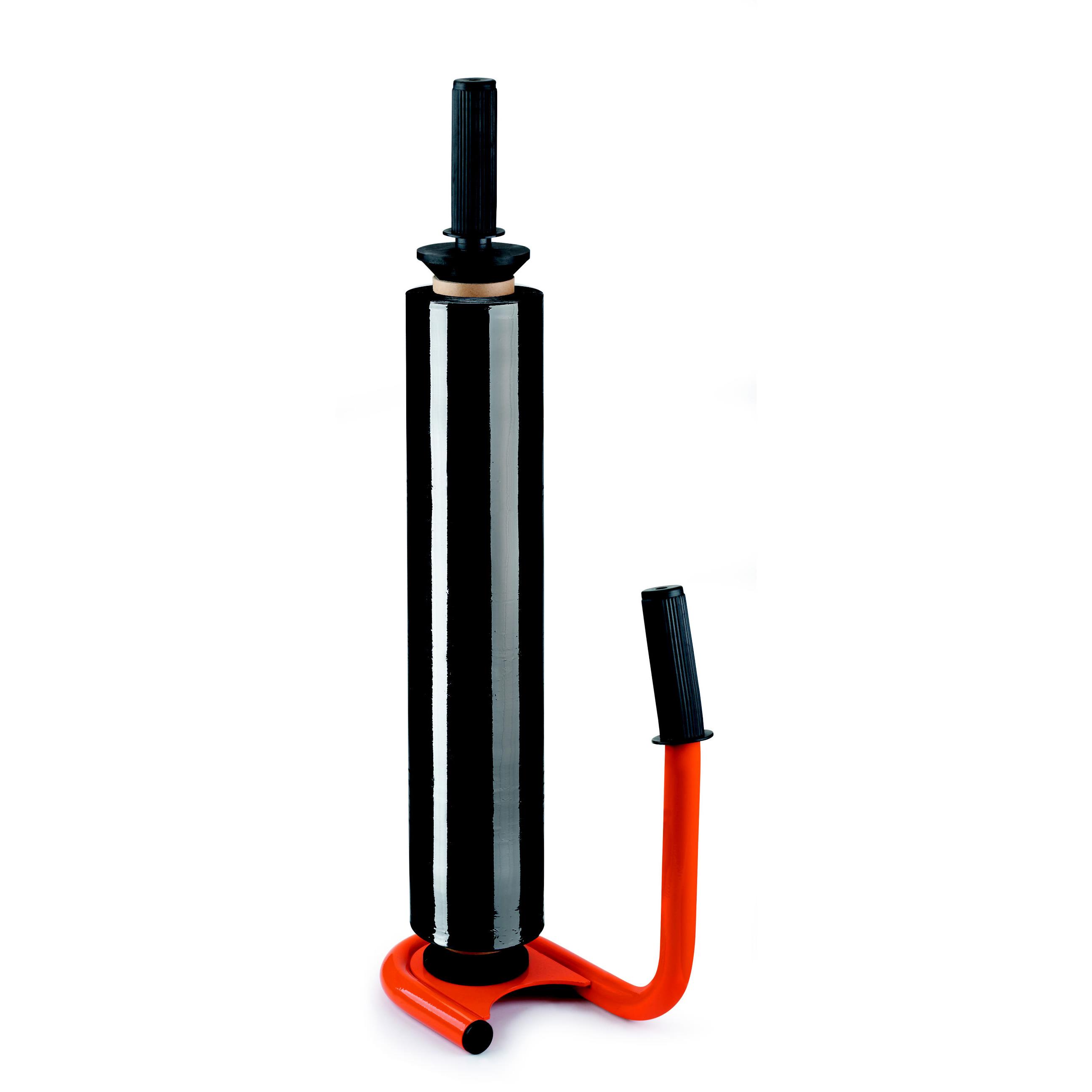 Drouleur manuel de film tirable Raja - pour bobines 30  50 cm - acier - rouge