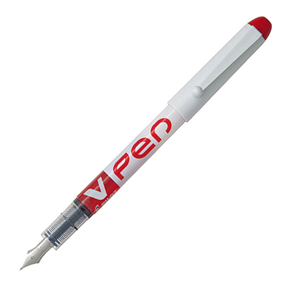 Stylo plume Pilot  V Pen - jetable - plume moyenne - rouge