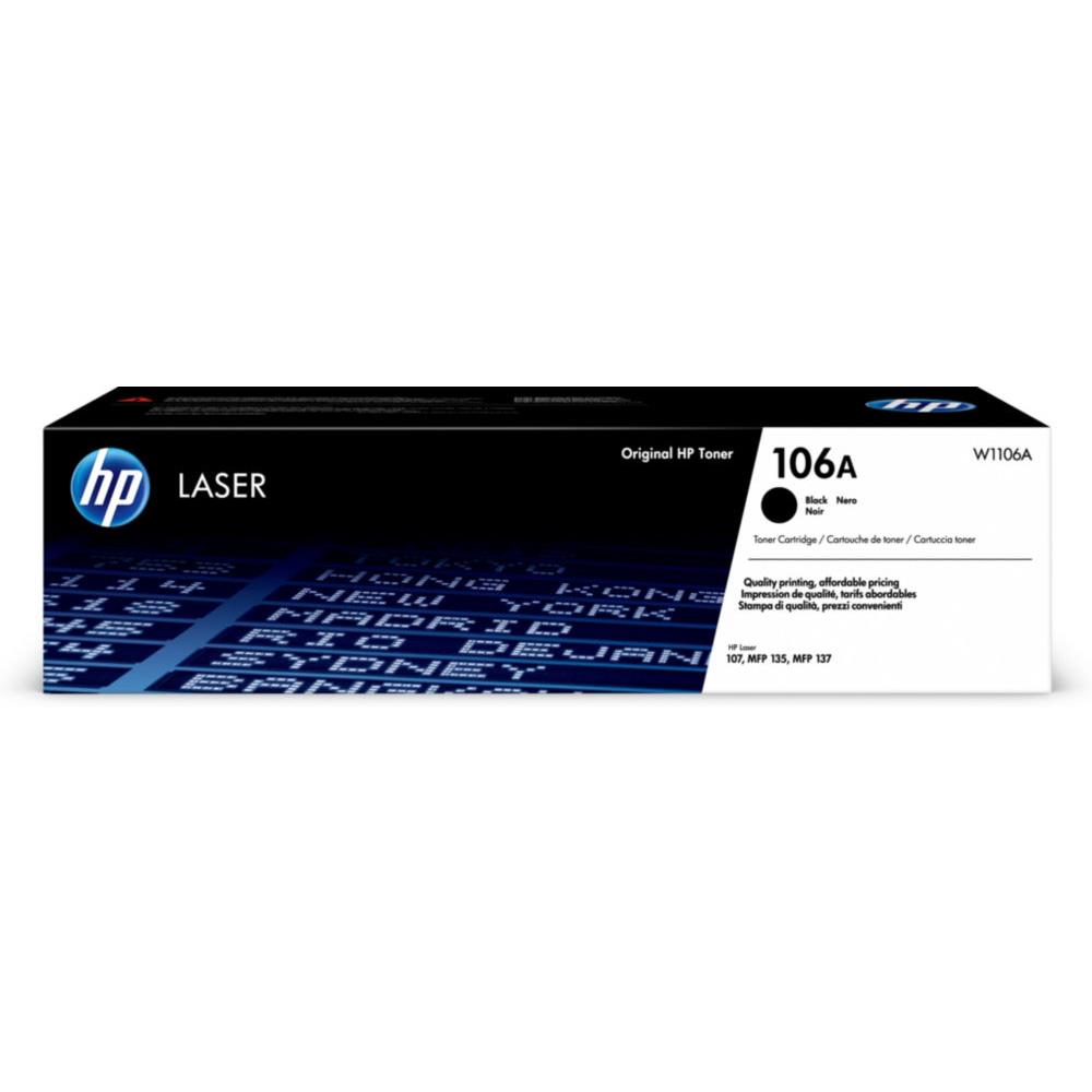 Cartouches de toner - Hp cartouche de toner laser authentique 106a, noir