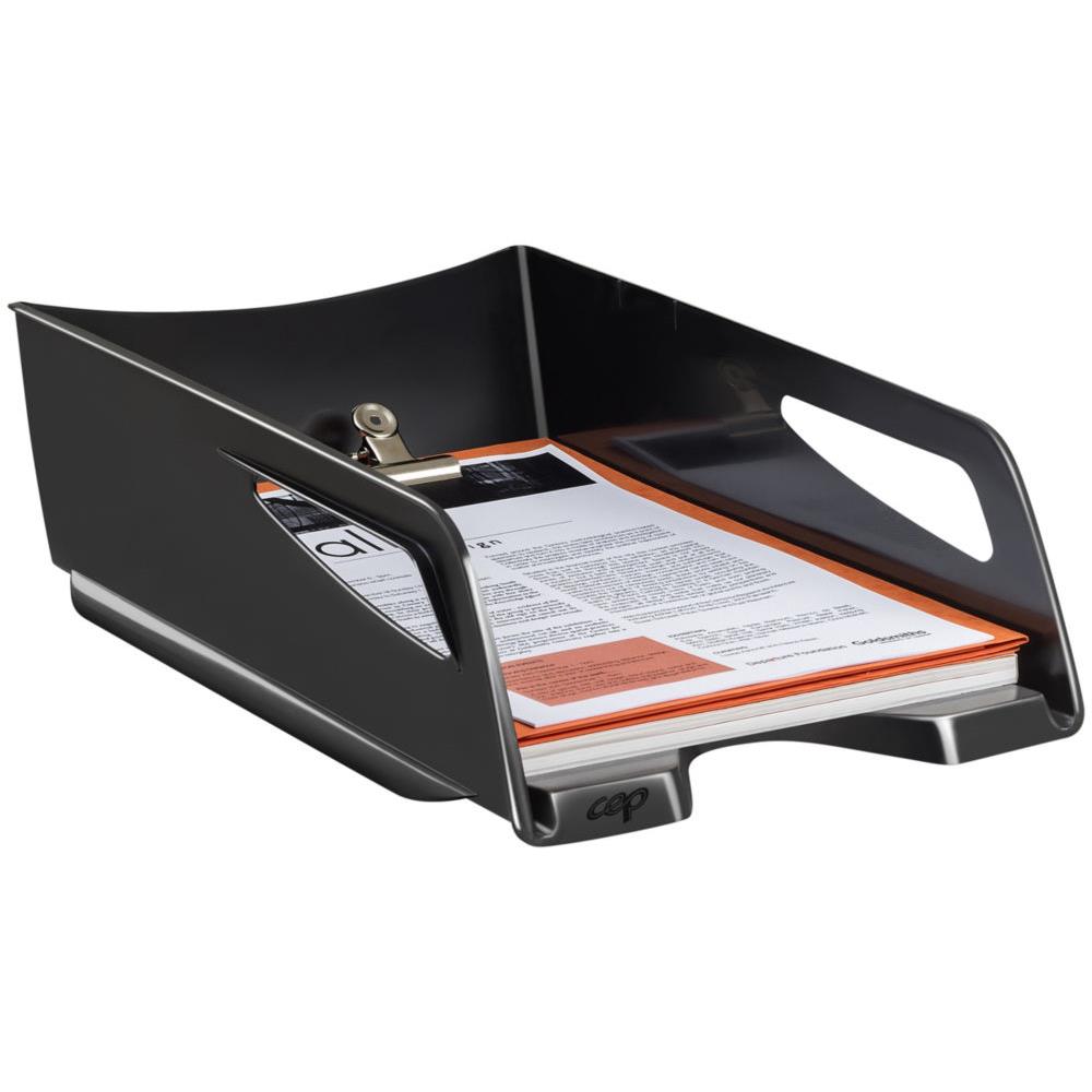 Corbeille  courrier Maxi Cep 220 - hauteur 11cm - pour formats A4 - noir