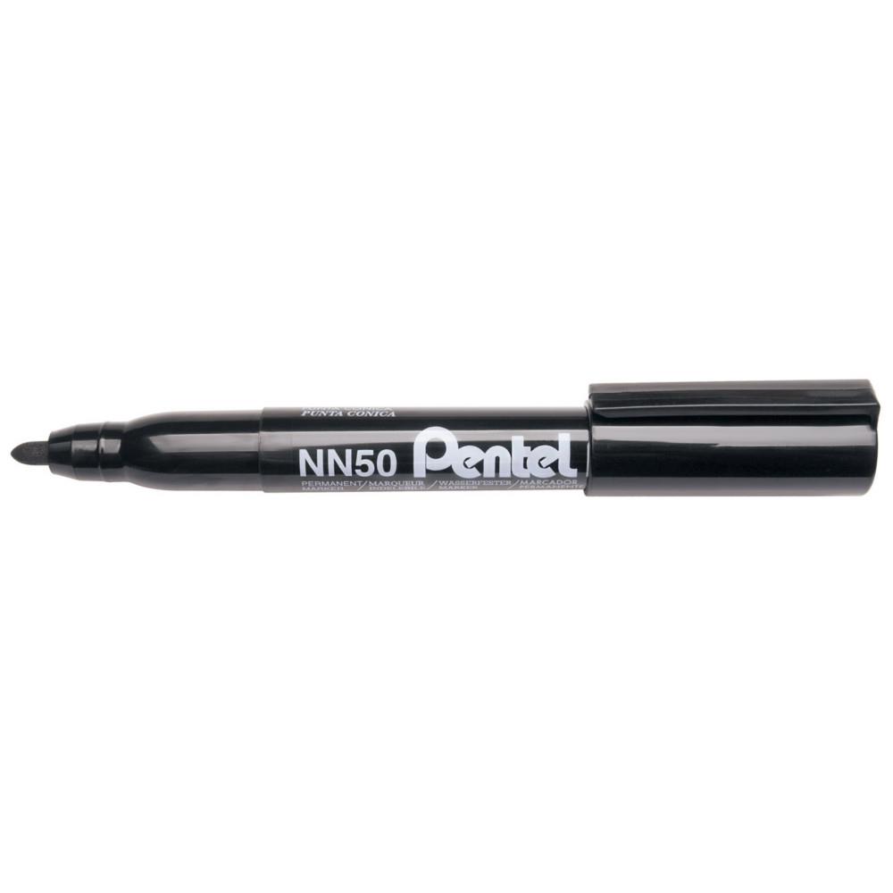 Marqueur permanent Pentel NN50 Pointe conique moyenne 5 mm - Noir