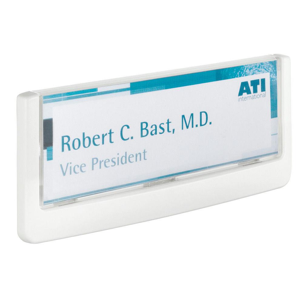 Plaque de porte Durable Click Sign 149 x 52 - 5 mm - blanc