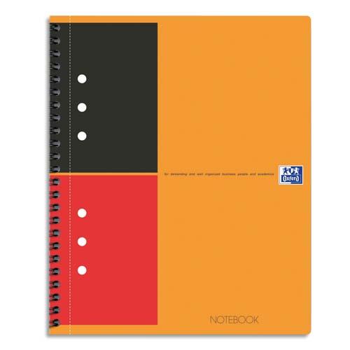 Cahier de bureau Notebook Oxford - A5 - 160 pages perfores - 80 g - lign 6 mm