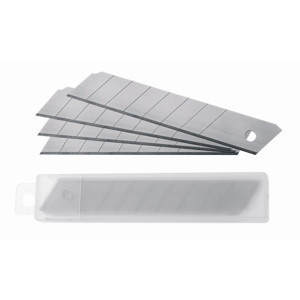 Lames de rechange pour cutter Raja - acier inoxydable - 18 mm - lot de 10