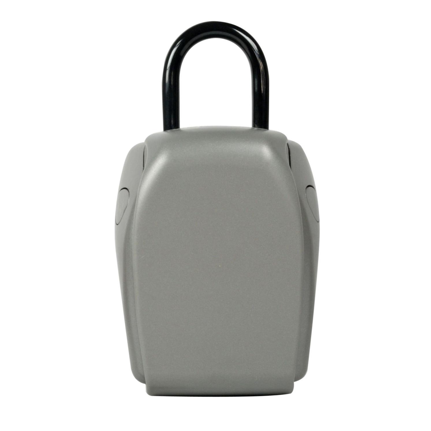 Mini coffre  cl avec anse Master Lock -  combinaison 4 chiffres programmable - Gris