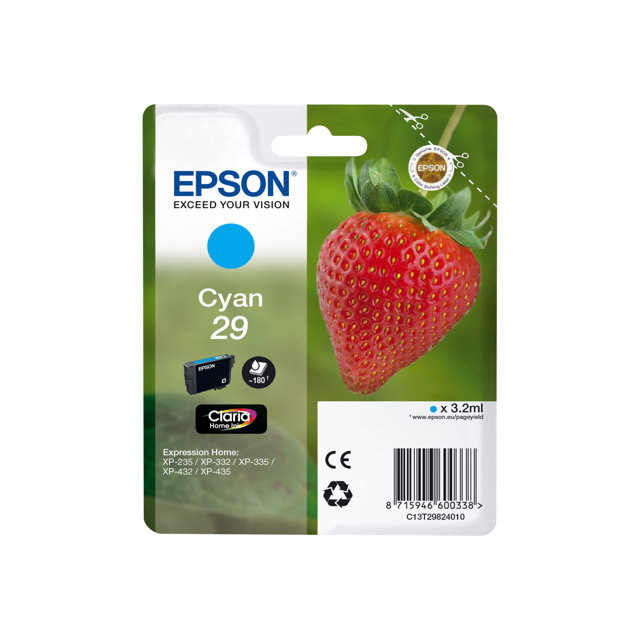 Cartouches pour imprimantes - Epson strawberry cartouche "fraise" 29 - encre claria home c