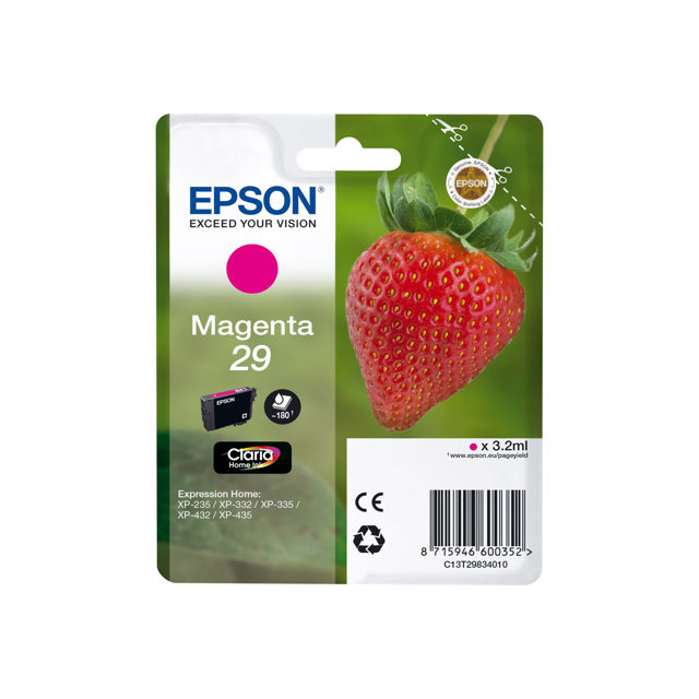 Cartouches pour imprimantes - Epson strawberry cartouche "fraise" 29 - encre claria home m