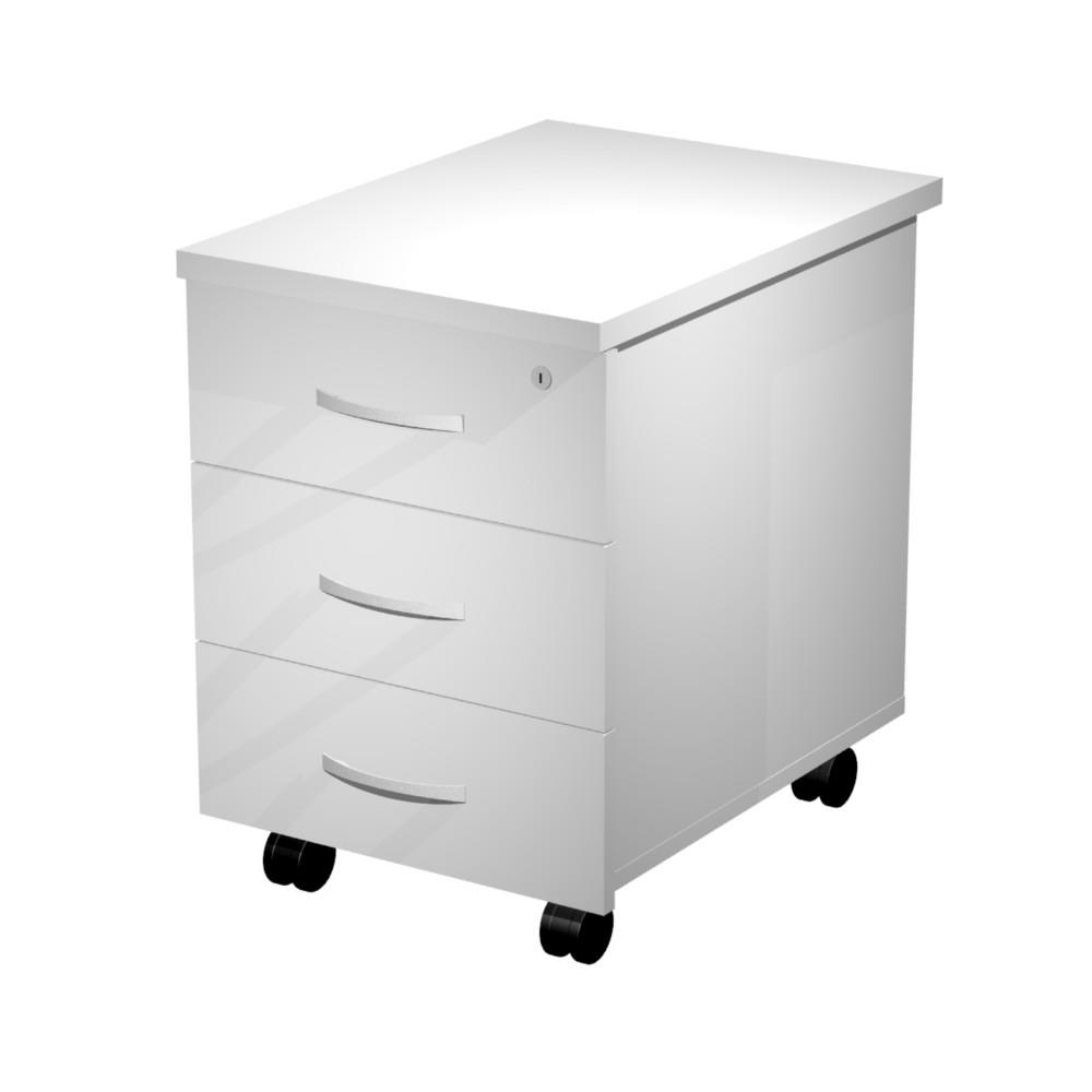 Caisson mobile mlamin Cosmos 3 tiroirs Blanc