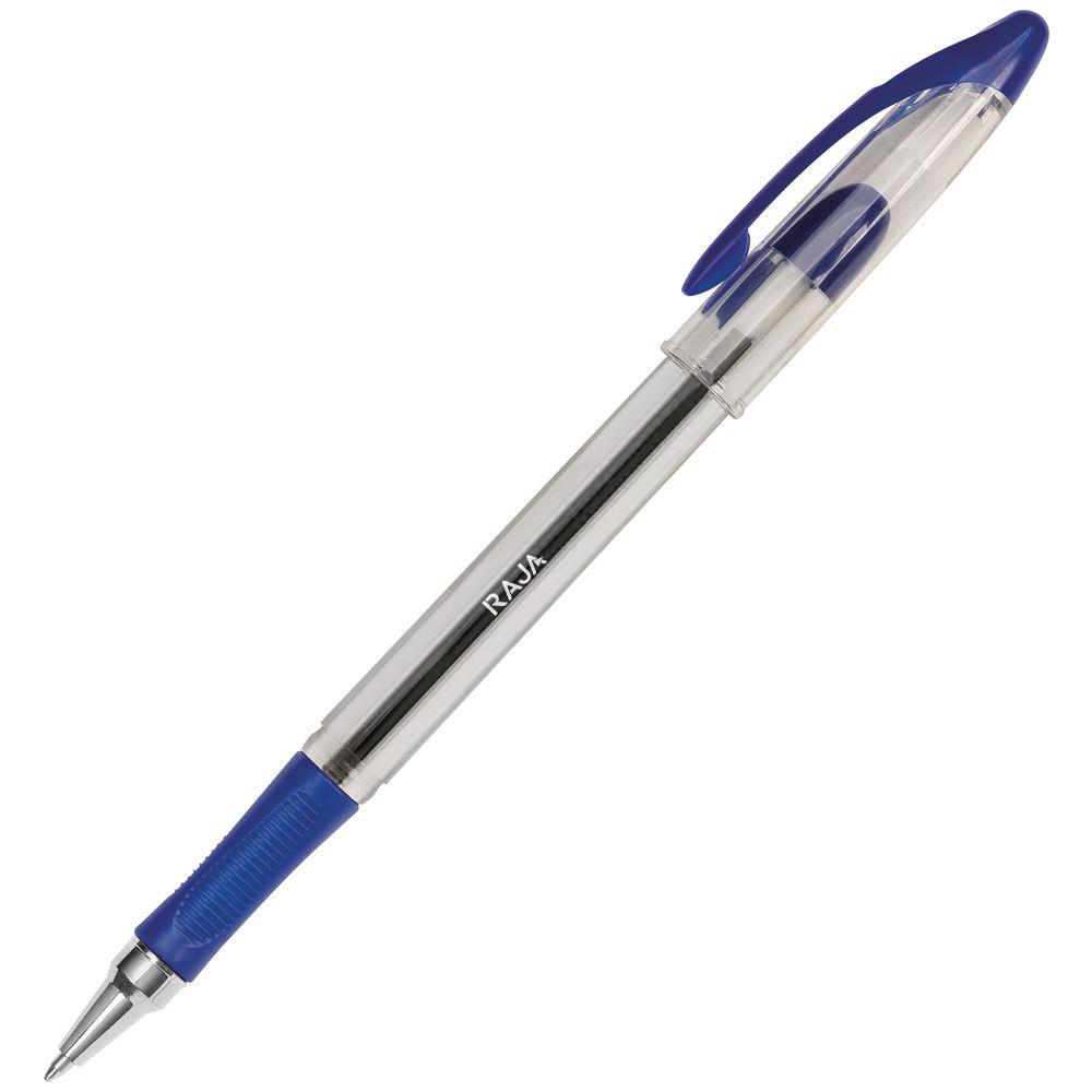 Stylo bille - IceBreaker - pointe fine - 0,7 mm - avec zone de prhension - corps en plastique transparent - encre bleue