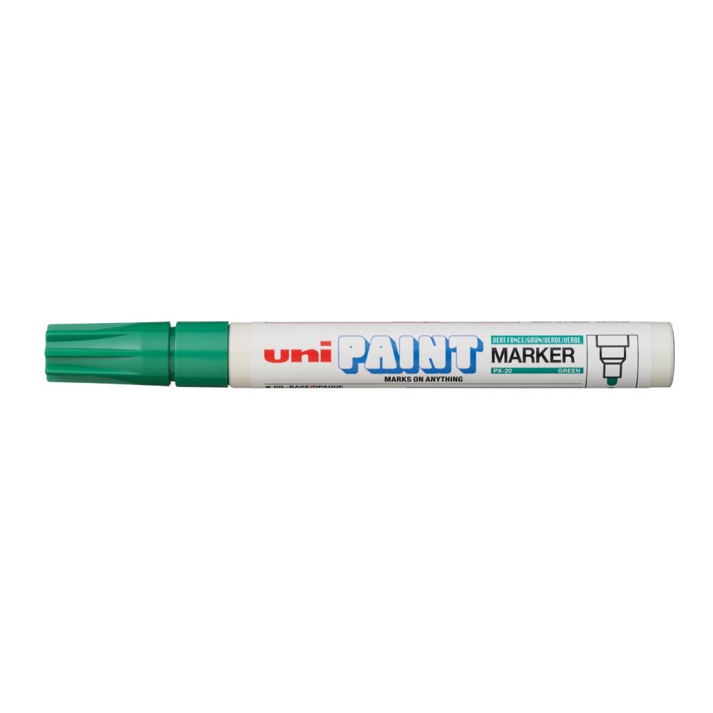 Marqueur peinture Unipaint   base d'huile indlbile - pointe moyenne ogive - corps mtal - coloris vert fonc