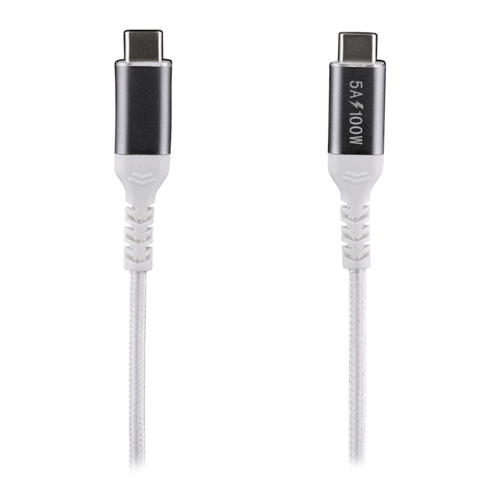 T'nb tcusbc100w c�ble usb usb 3.2 gen 1 (3.1 gen 1) 2 m usb c 100 w aluminium, blanc