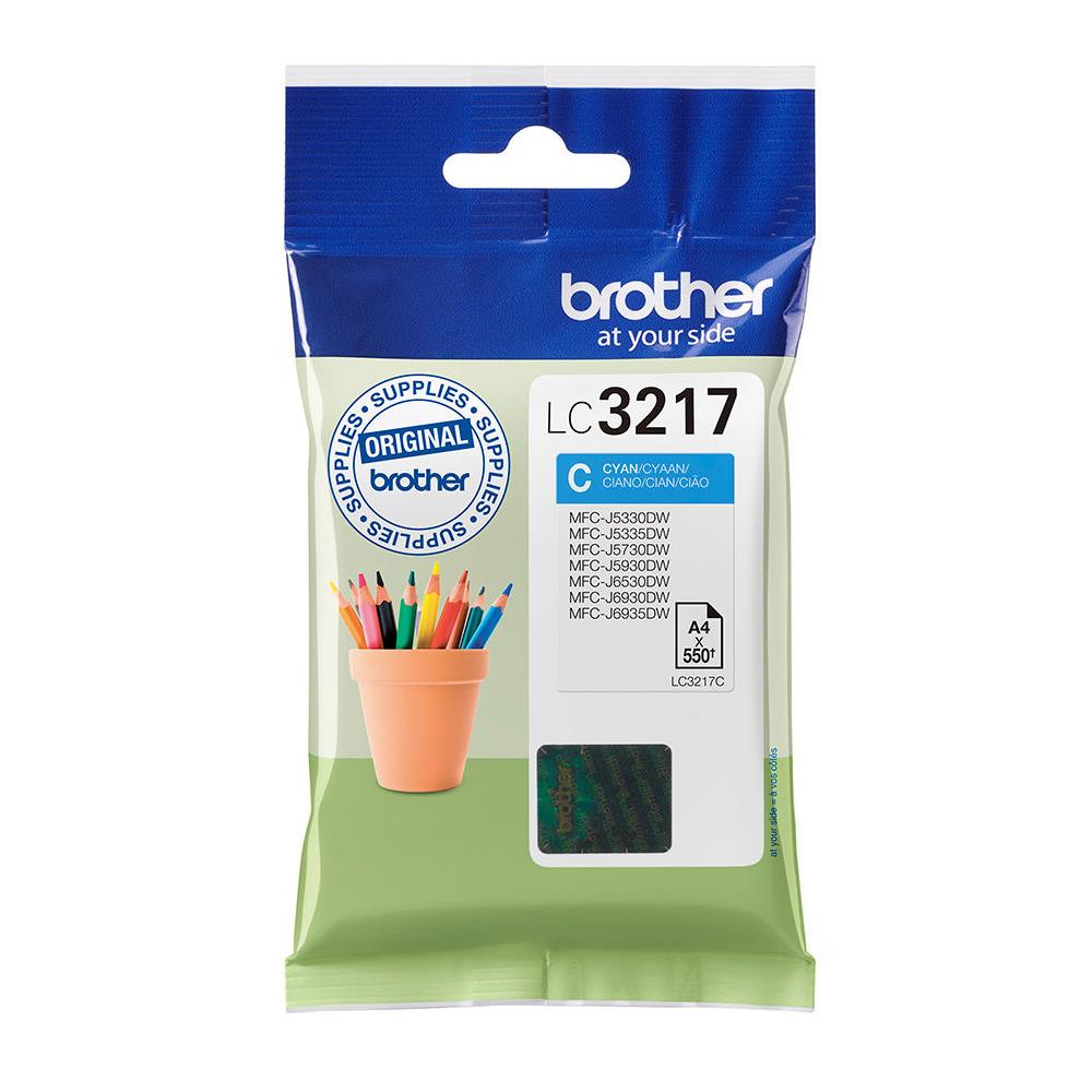 Cartouches pour imprimantes - Brother lc3217c - cartouche d'encre originale - cyan
