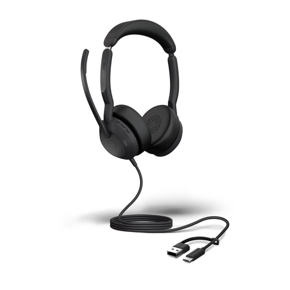 50 Evolve2 Jabra UC Jabra Duo Casque filaire USB-C / USB-A + Bluetooth