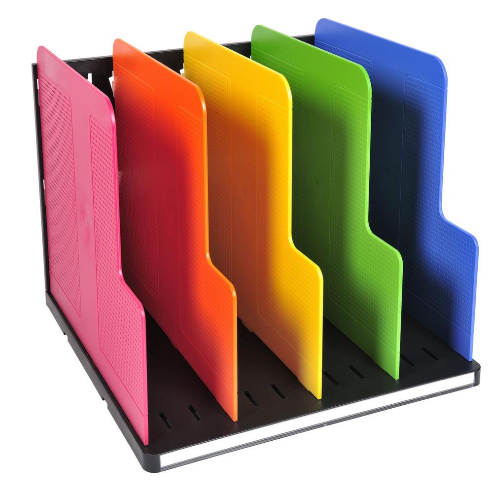 Trieur vertical Exacompta ModuloTop + 5 intercalaires Exacompta Iderama noir/arlequin