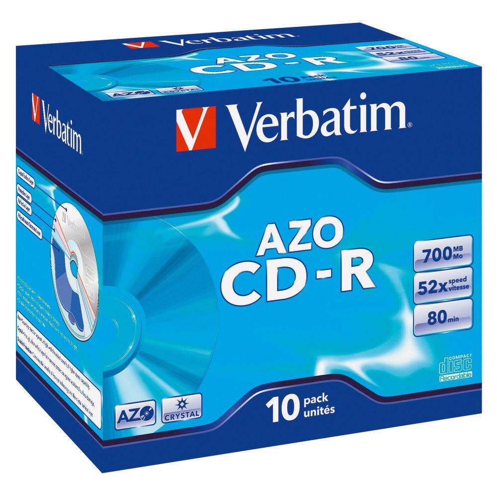 Verbatim cd-r azo crystal 700 mo 52x 10 pice(s)