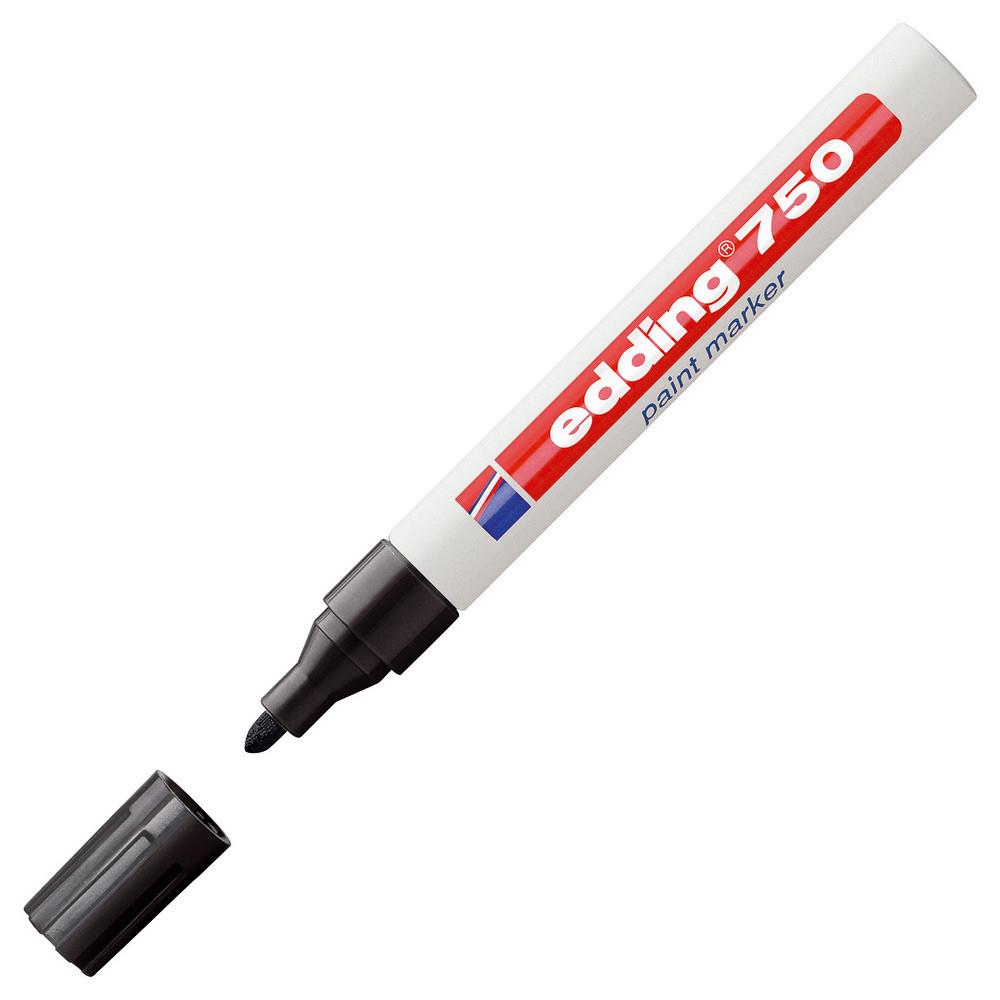 Marqueur peinture Edding E 750 - pointe ogive - noir