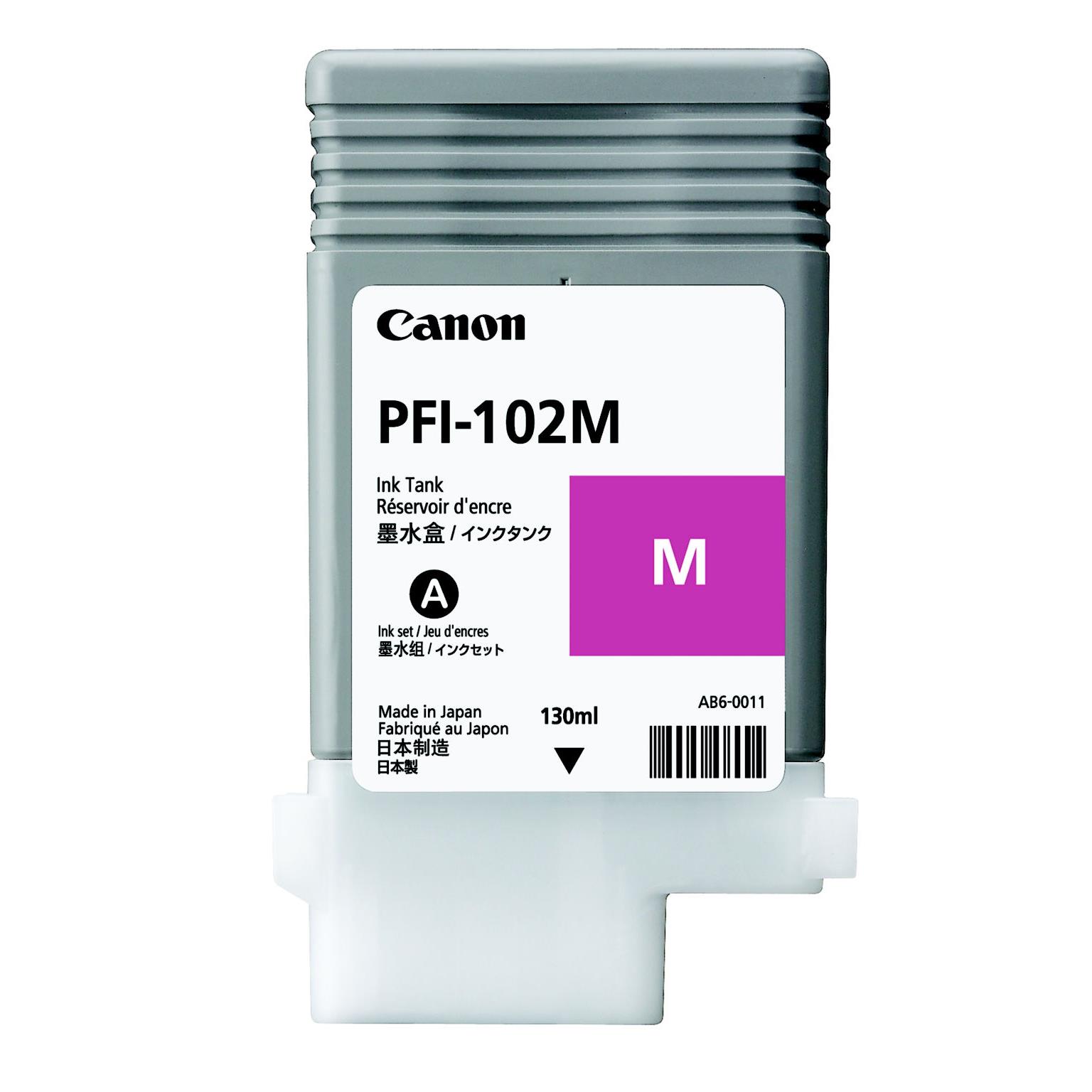 Cartouches pour imprimantes - Canon pfi-102m cartouche d'encre 1 pice(s) original magenta