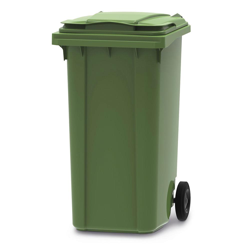 Conteneur poubelle mobile 2 roues Vepa Bins - 240 litres prise frontale - Vert